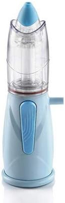 immagine del prodotto con ampolla trasparente e impugnatura ergonomica blu dove è presente il comodo pulsante per attivare l'erogazione.